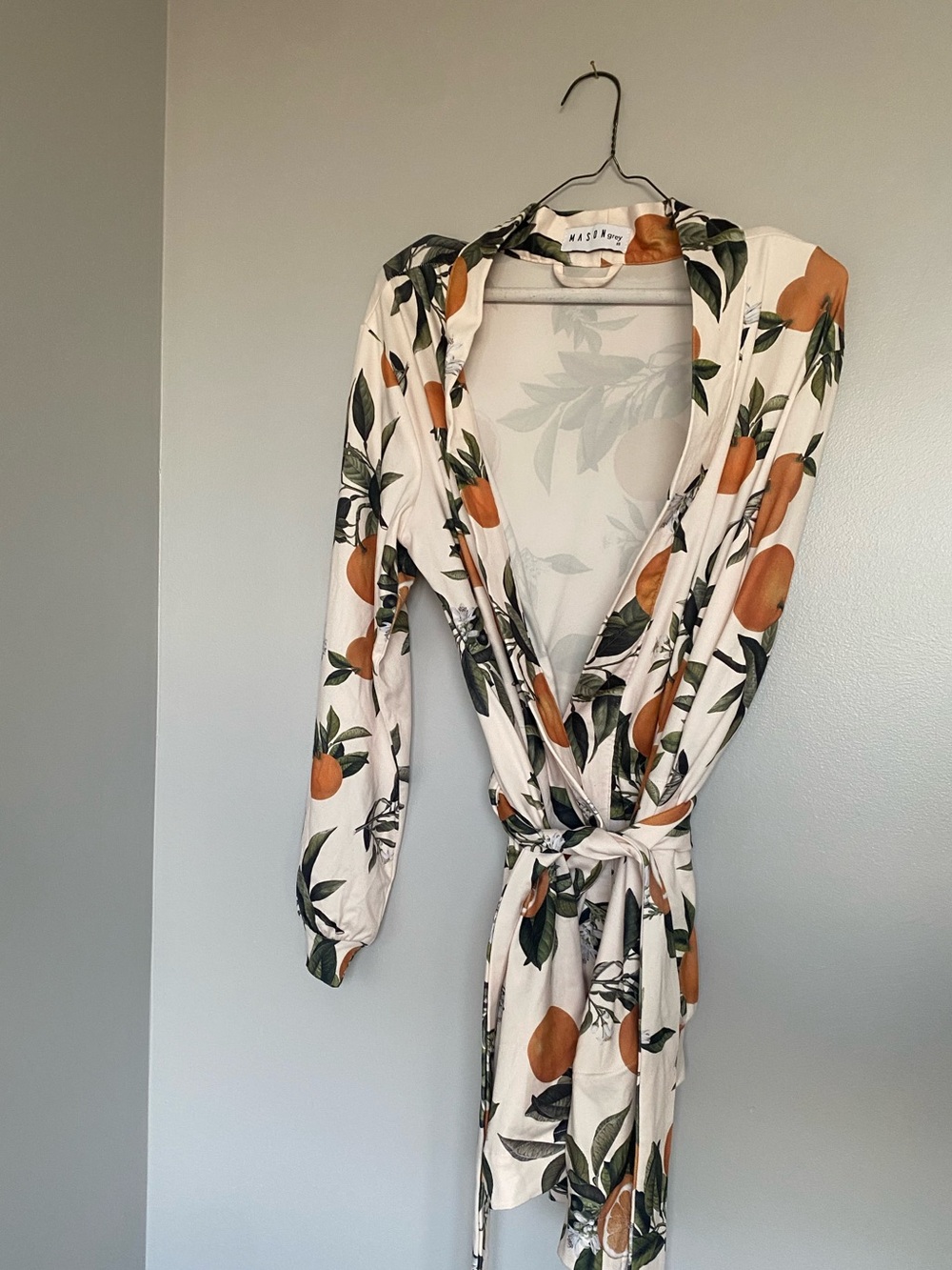 Mason Gray Orange Pattern Robe